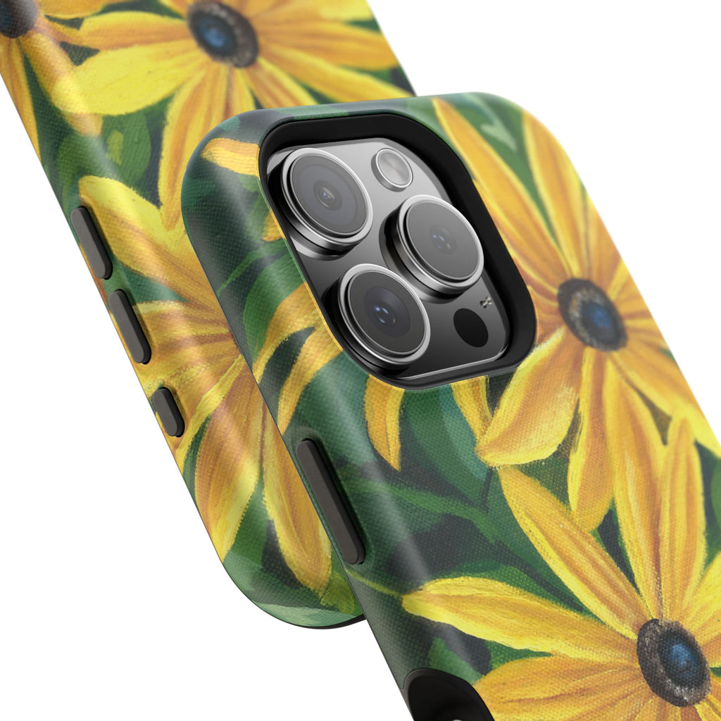 Floral Black-Eyed Susan Magnetic Impact Phone Case