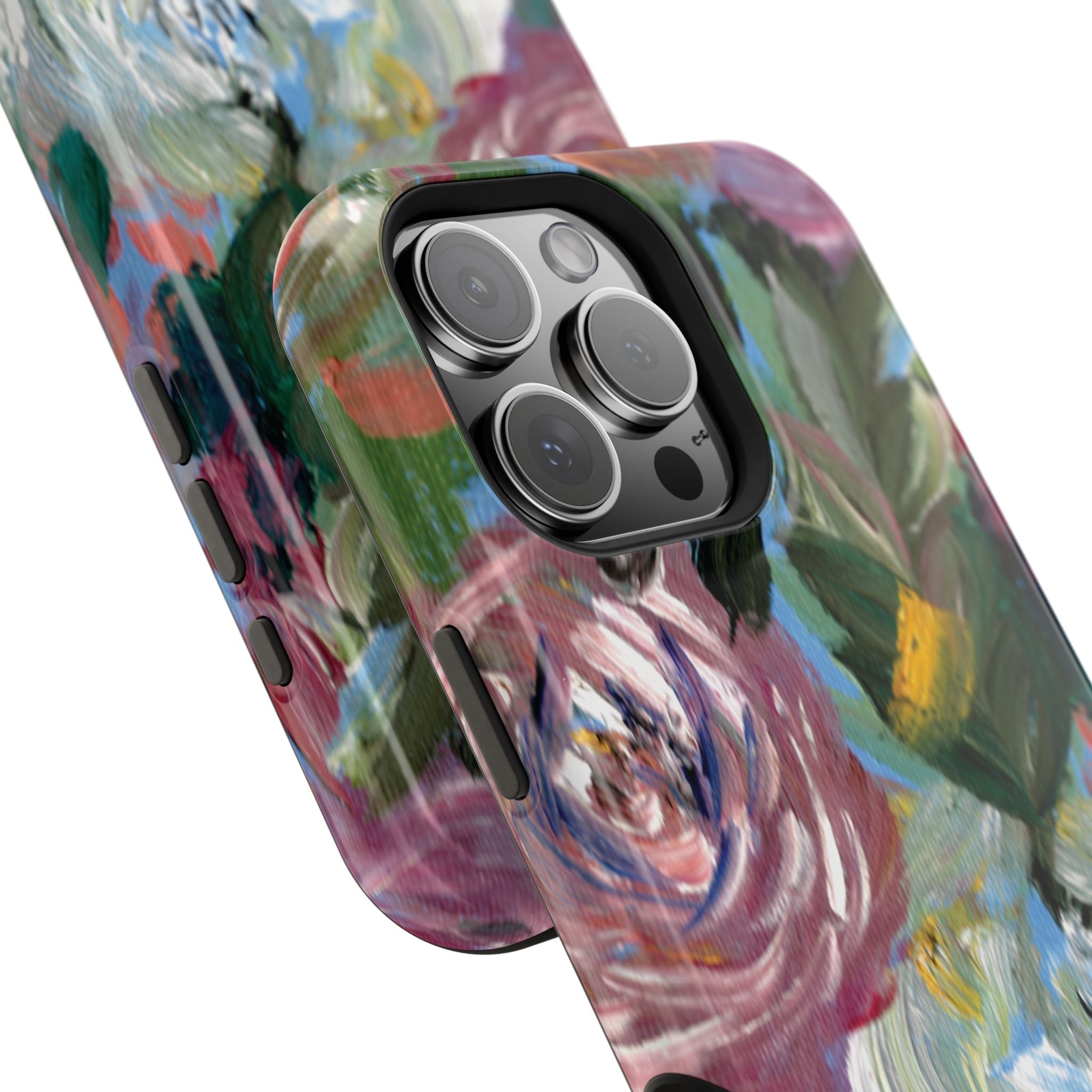 Floral Brushstroke Magnetic Impact-Resistant Phone Case