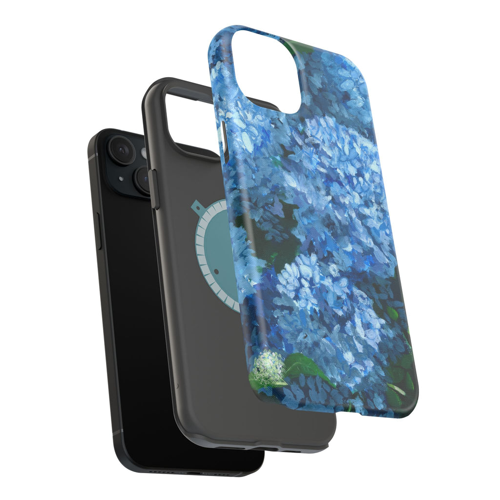 Blue Hydrangea Magnetic Impact-Resistant Phone Case
