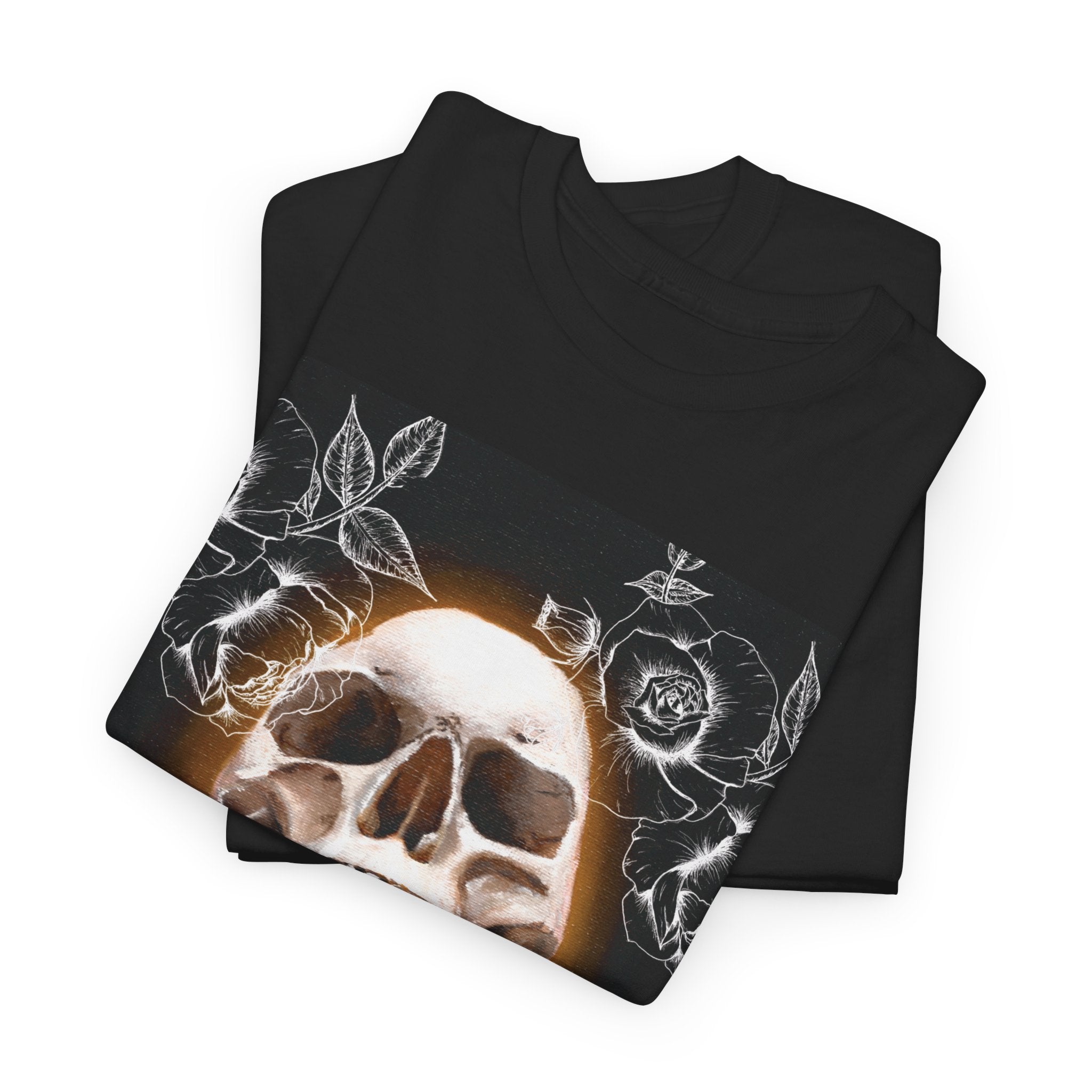 Skull Glow T‑Shirt — Vintage Neon Skull Art Tee