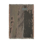 Scenic Mountain Snow Woven Blanket — Cozy Cabin Throw