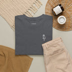 Skeleton Rose Pocket Tee — Cotton T‑Shirt