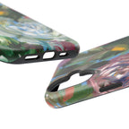 Floral Brushstroke Magnetic Impact-Resistant Phone Case