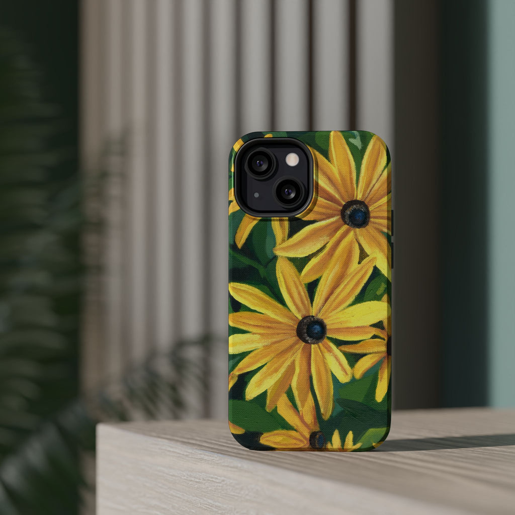 Floral Black-Eyed Susan Magnetic Impact Phone Case