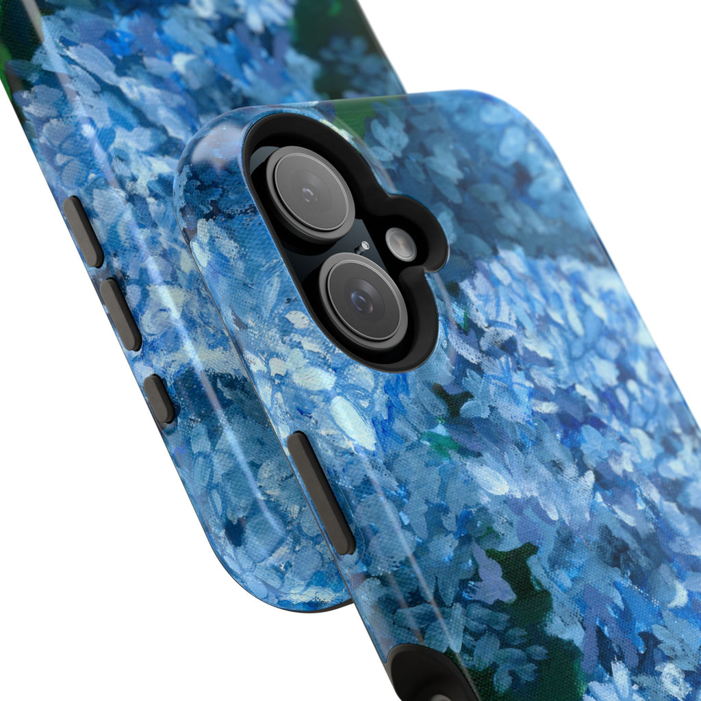 Blue Hydrangea Magnetic Impact-Resistant Phone Case