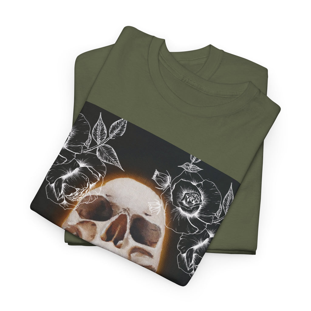 Skull Glow T‑Shirt — Vintage Neon Skull Art Tee