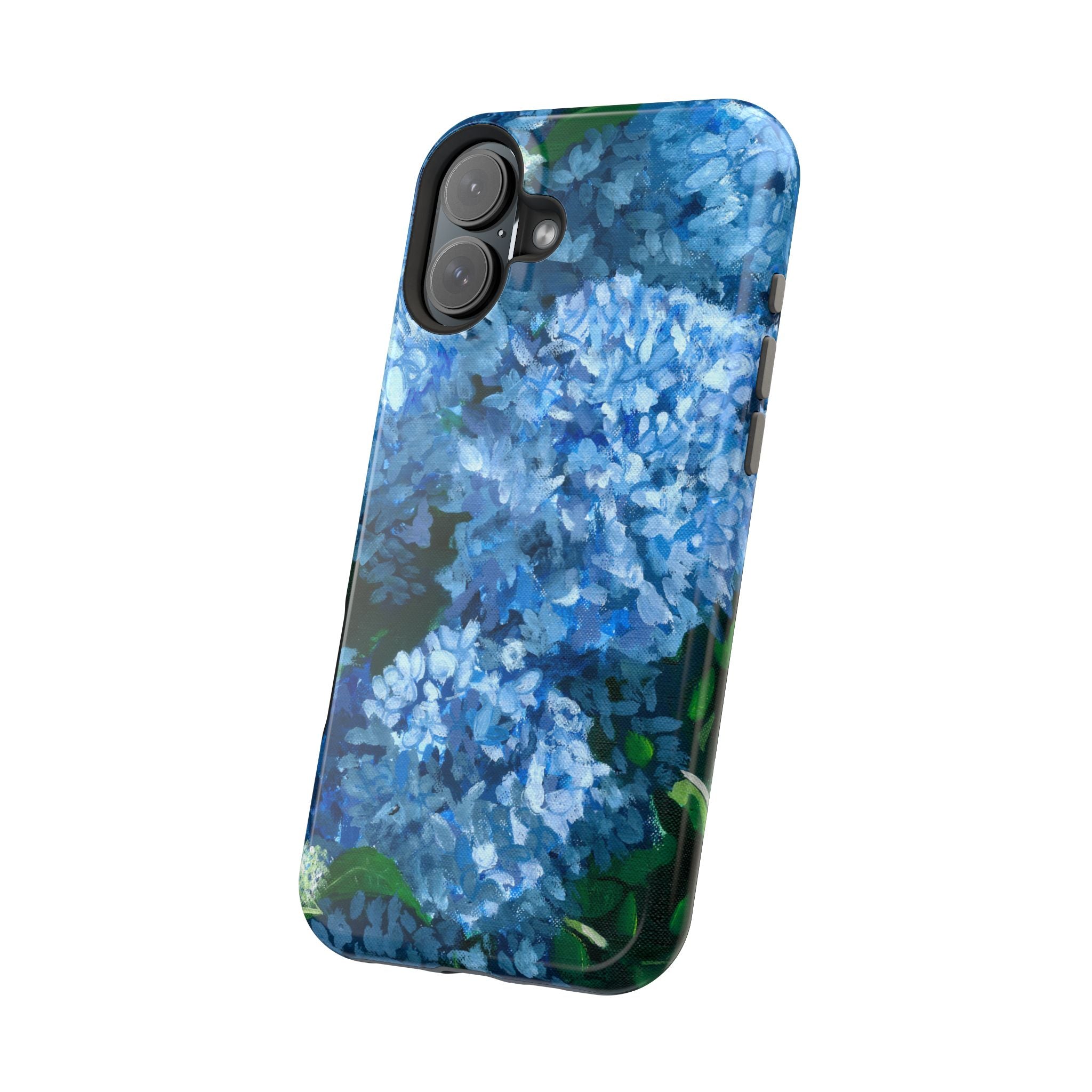 Blue Hydrangea Magnetic Impact-Resistant Phone Case
