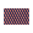 Absorbent Grapefruit Pattern Microfiber Tea Towel — Citrus Kitchen Towel (Navy Background)