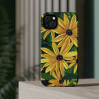 Floral Black-Eyed Susan Magnetic Impact Phone Case
