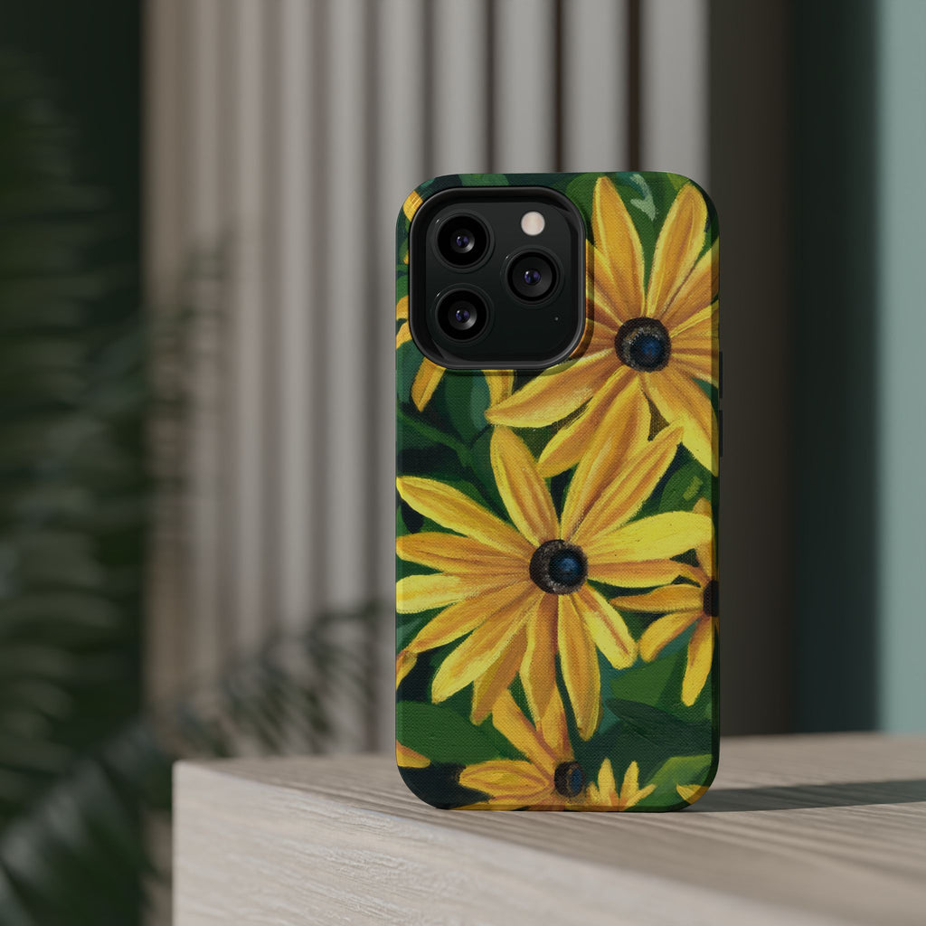 Floral Black-Eyed Susan Magnetic Impact Phone Case