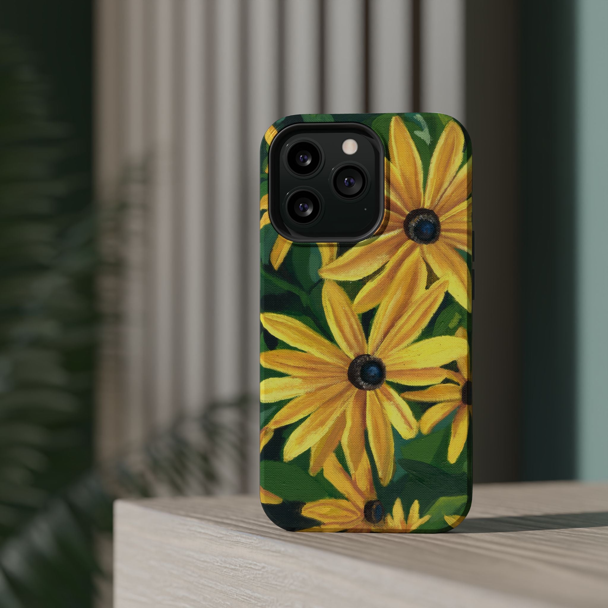 Floral Black-Eyed Susan Magnetic Impact Phone Case