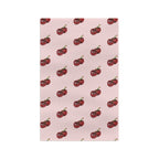 Cherry Pattern Microfiber Tea Towel — Pink Retro Fruit Kitchen Towel