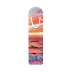 Sunset Ocean Bookmark – Metal Wave Bookmark with Pink Seascape Design