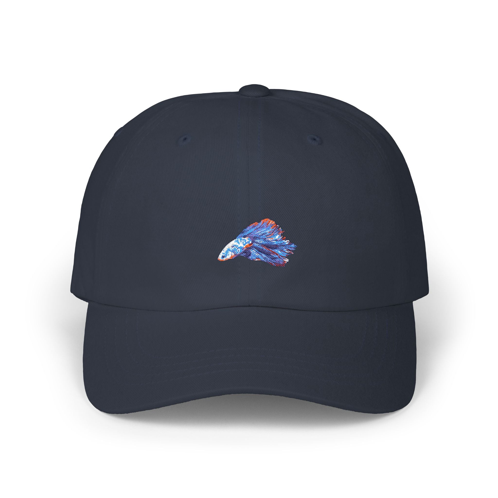 Betta Fish Embroidered Dad Cap — Colorful Aquarium Fish Baseball Hat