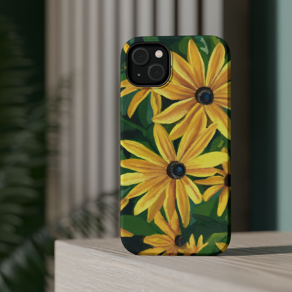 Floral Black-Eyed Susan Magnetic Impact Phone Case