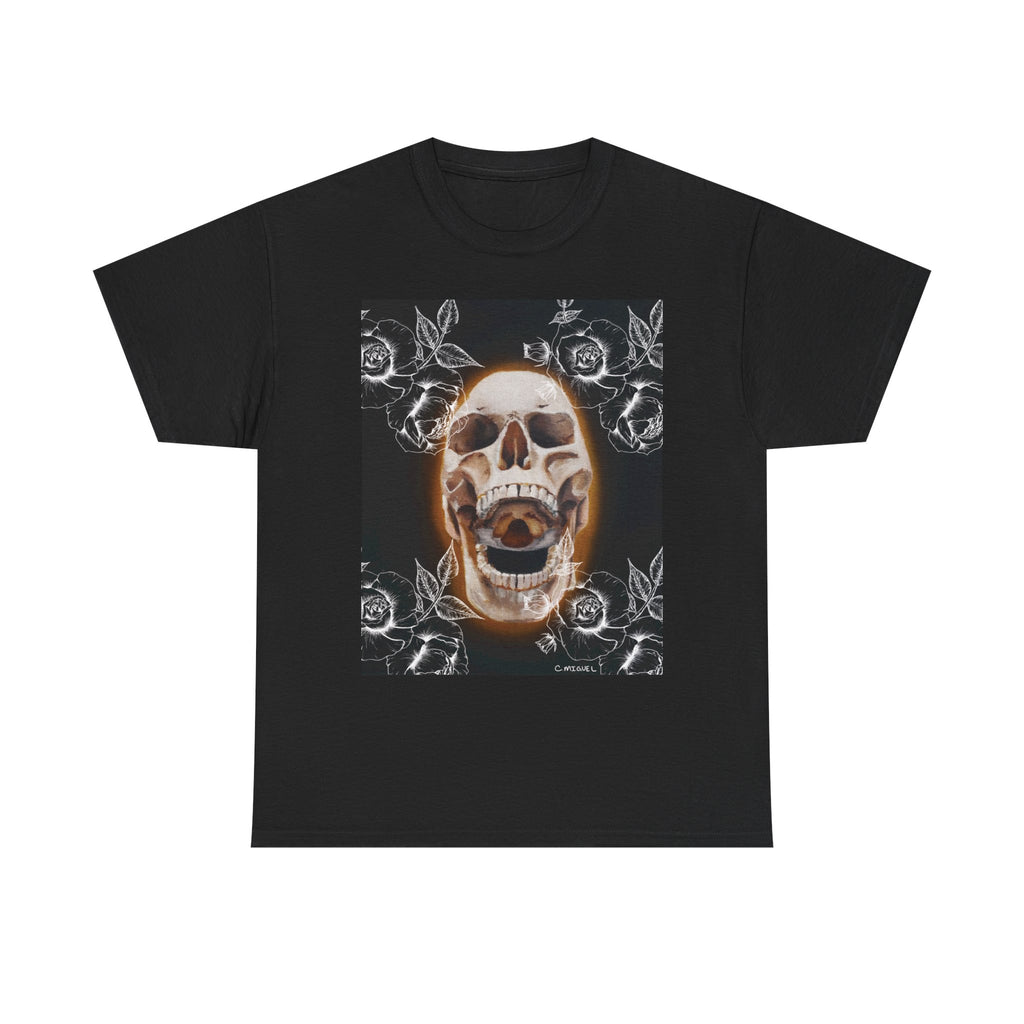Skull Glow T‑Shirt — Vintage Neon Skull Art Tee