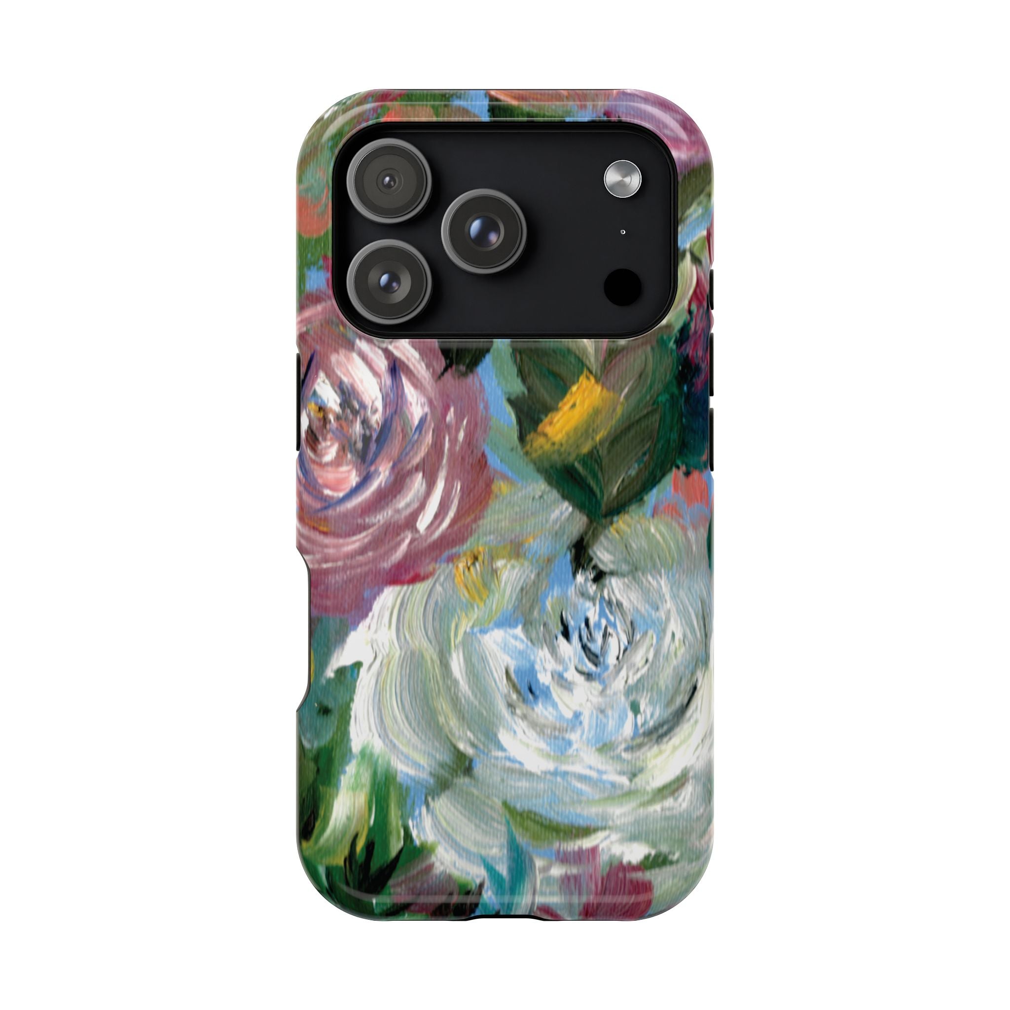 Floral Brushstroke Magnetic Impact-Resistant Phone Case