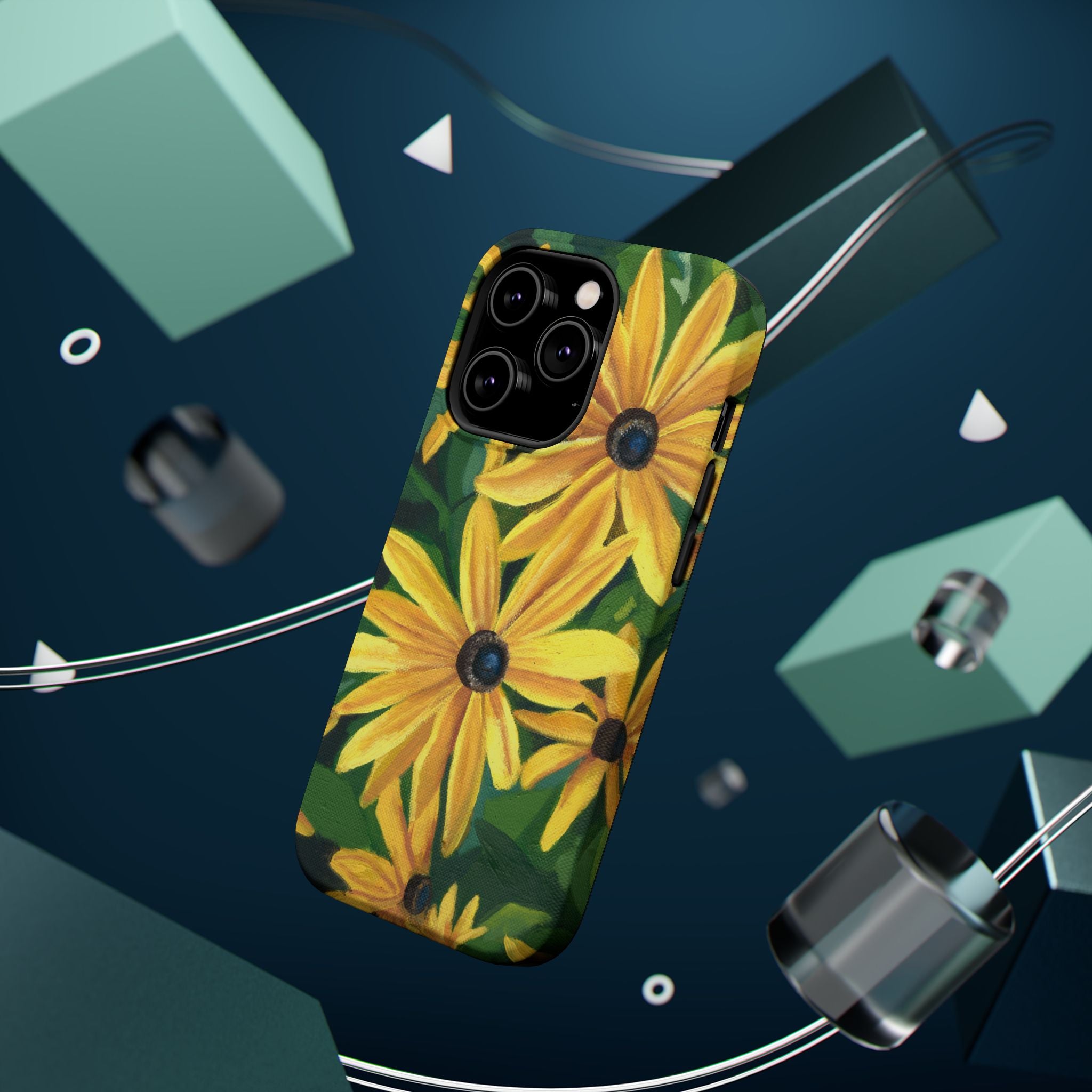 Floral Black-Eyed Susan Magnetic Impact Phone Case