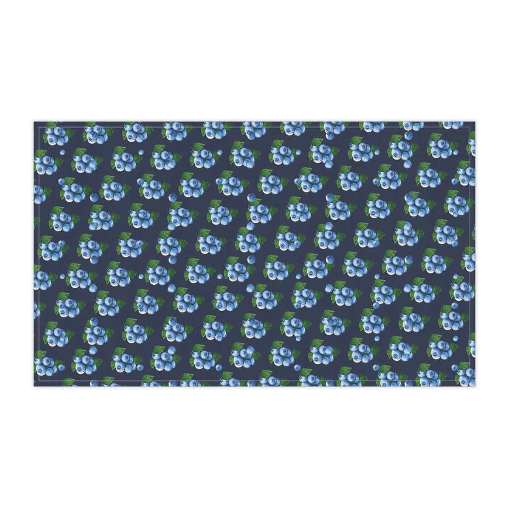 Decorative Cotton Twill Blueberry Pattern Tea Towel — Decorative Cotton Kitchen Towel