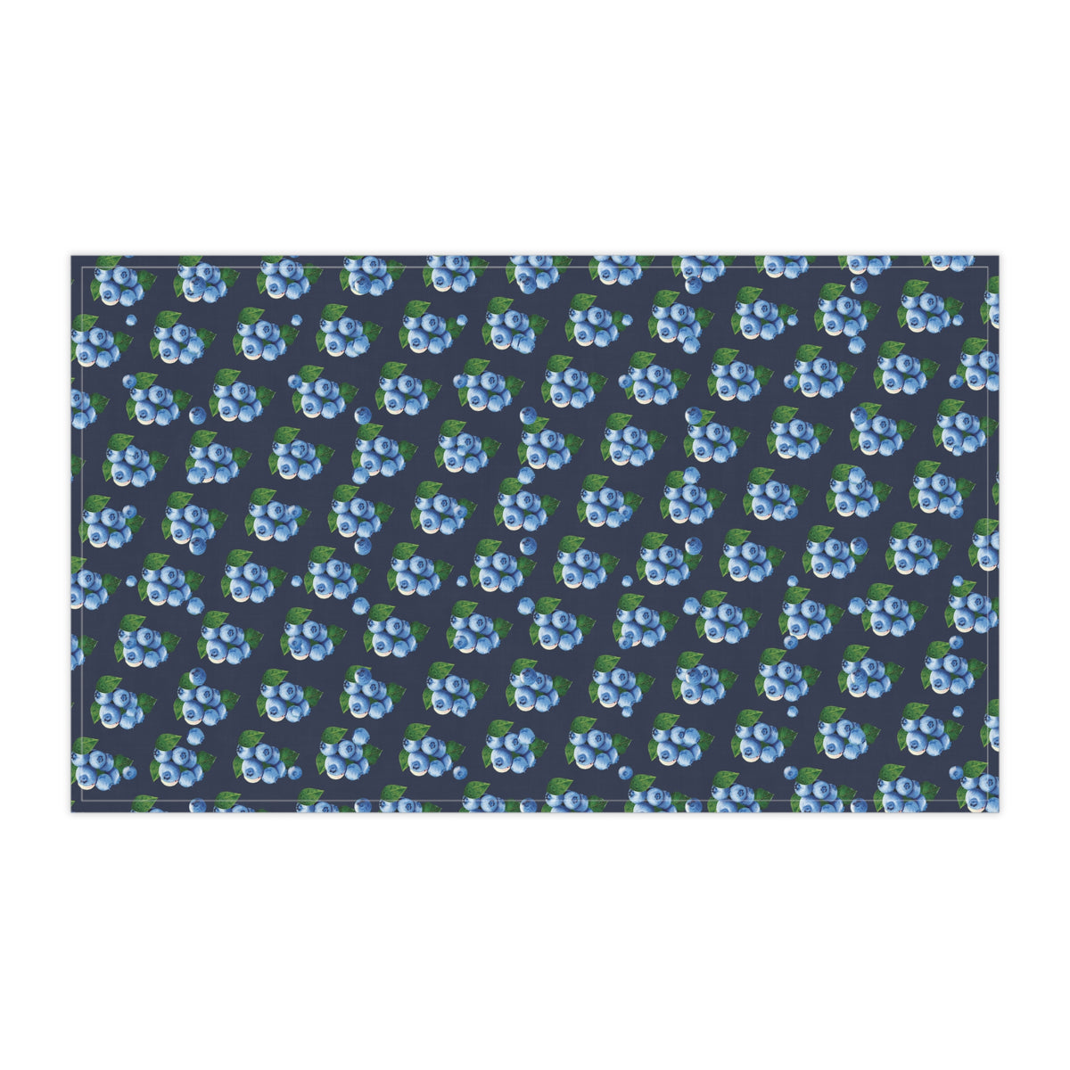 Decorative Cotton Twill Blueberry Pattern Tea Towel — Decorative Cotton Kitchen Towel