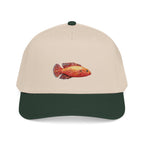 Orange Tropical Fish - Mid Profile Baseball Cap