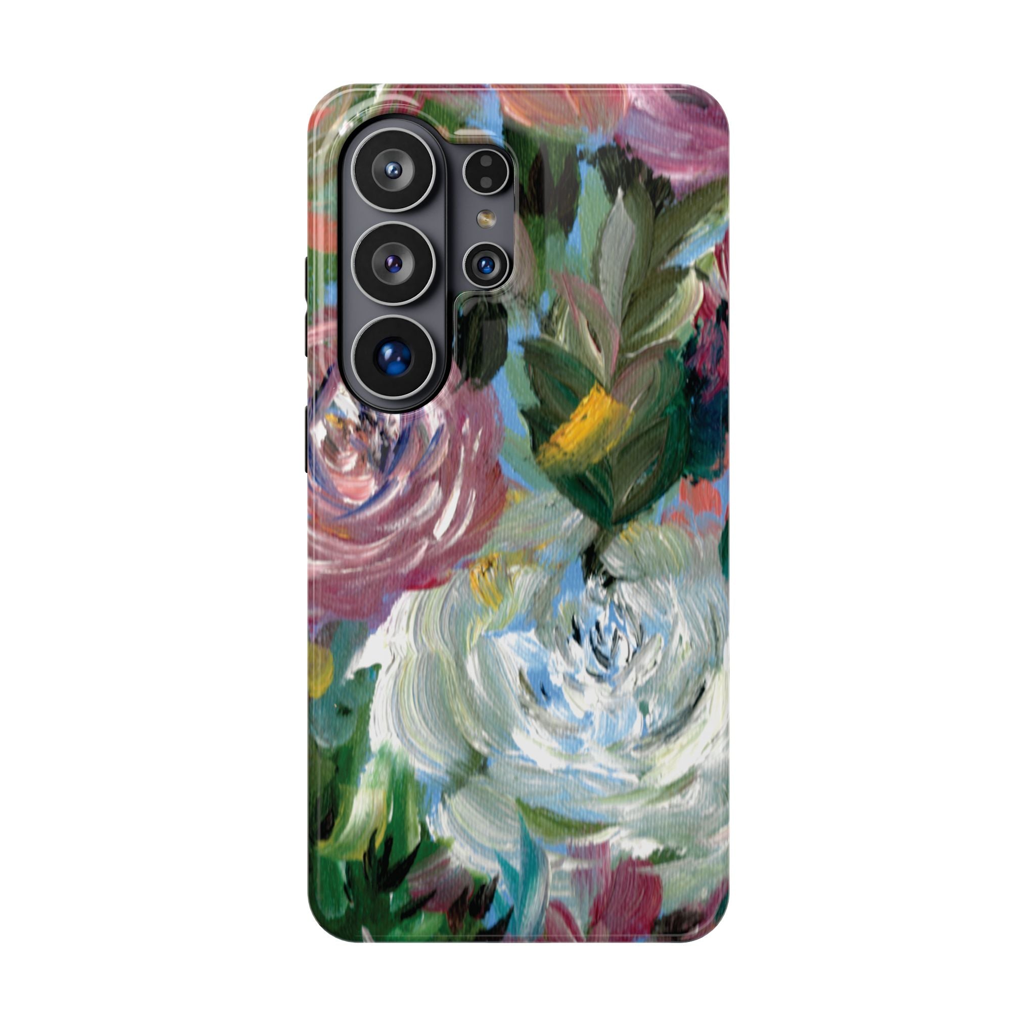Floral Brushstroke Magnetic Impact-Resistant Phone Case