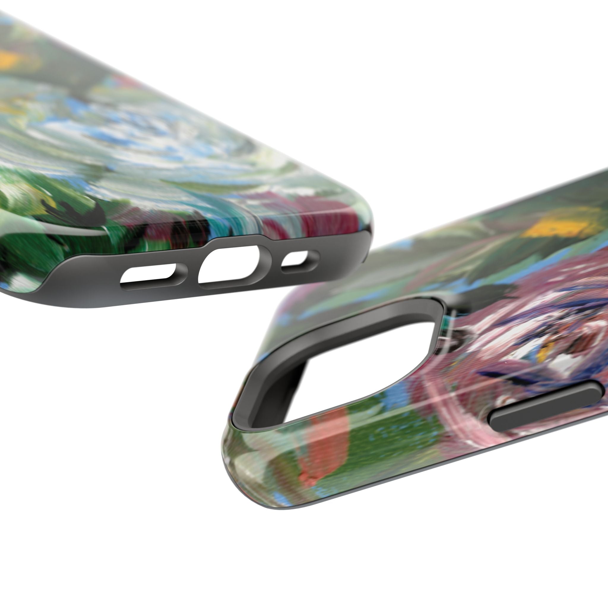 Floral Brushstroke Magnetic Impact-Resistant Phone Case