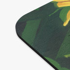 Black-Eyed Susan Floral Mouse Pad — Yellow Wildflower Desk Mat