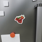 Strawberry Die-Cut Magnet — Cute Fruit Refrigerator Magnet