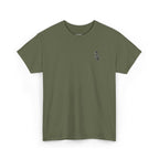 Skeleton Rose Pocket Tee — Cotton T‑Shirt