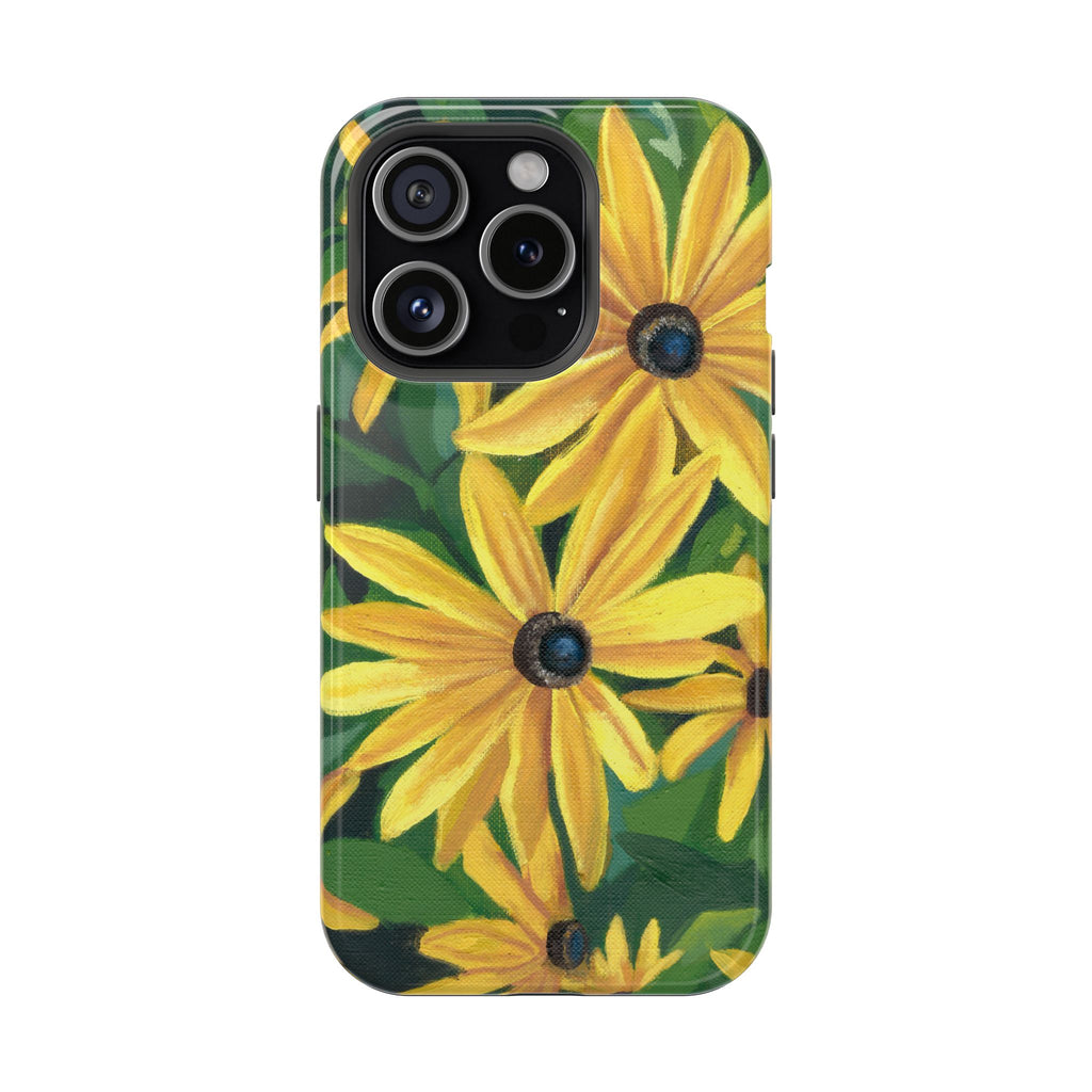 Floral Black-Eyed Susan Magnetic Impact Phone Case