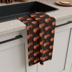 Absorbent Autumn Pumpkin Pattern Microfiber Tea Towel