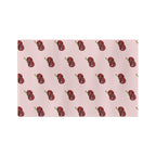 Cherry Pattern Microfiber Tea Towel — Pink Retro Fruit Kitchen Towel