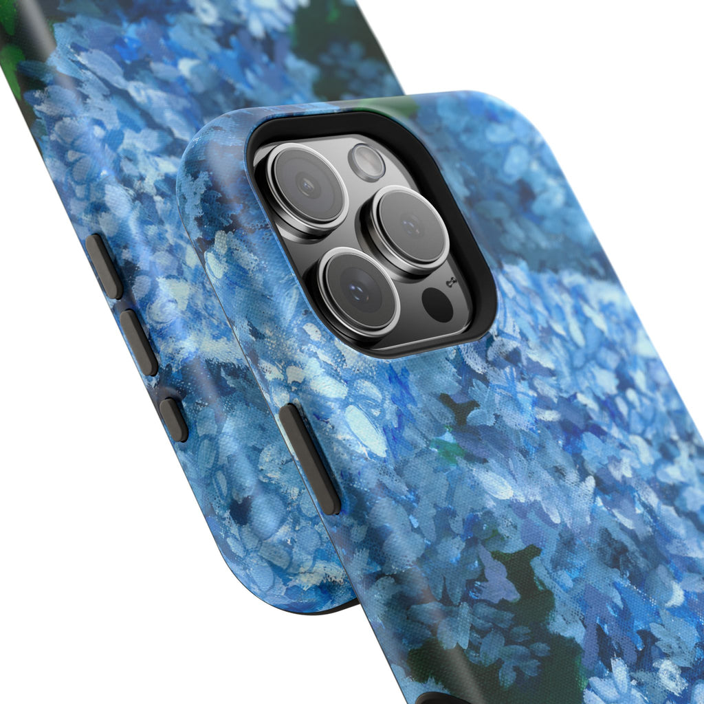 Blue Hydrangea Magnetic Impact-Resistant Phone Case