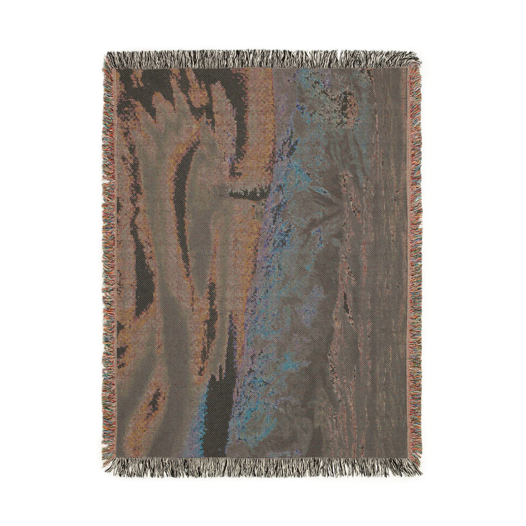 Lighthouse Coastal Woven Blanket — Nautical Throw for Living Room, Beach House & Gift