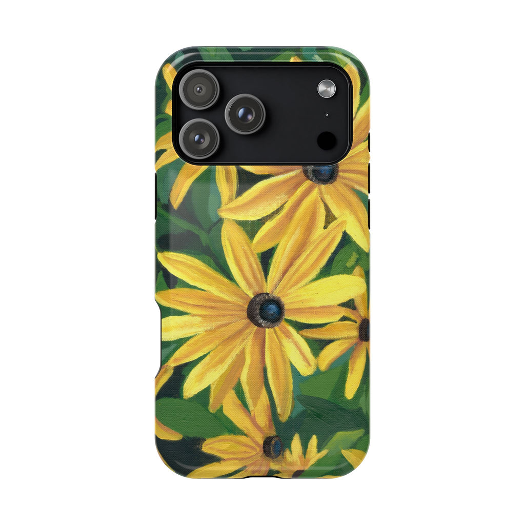 Floral Black-Eyed Susan Magnetic Impact Phone Case