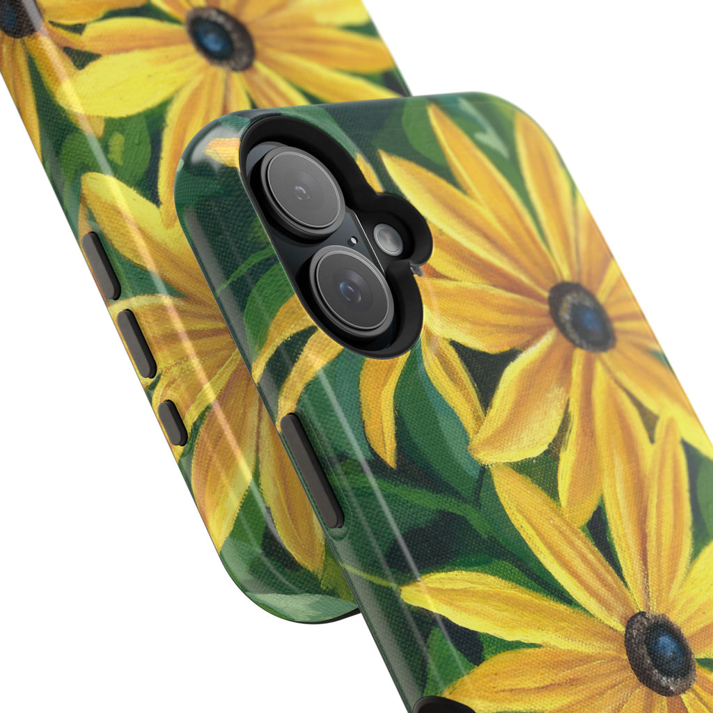 Floral Black-Eyed Susan Magnetic Impact Phone Case
