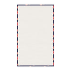 Cotton Twill Grapefruit Pattern Tea Towel — Citrus Kitchen Towel (Navy Background)