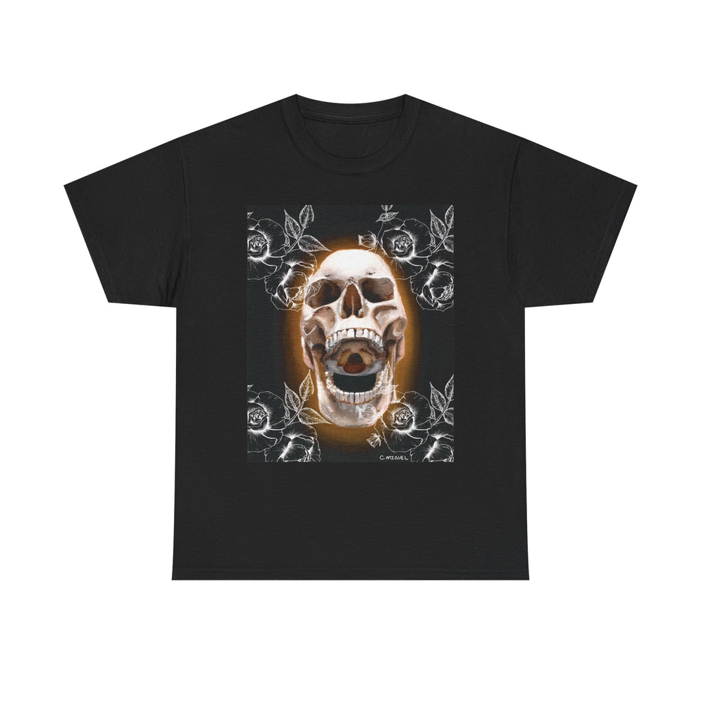 Skull Glow T‑Shirt — Vintage Neon Skull Art Tee