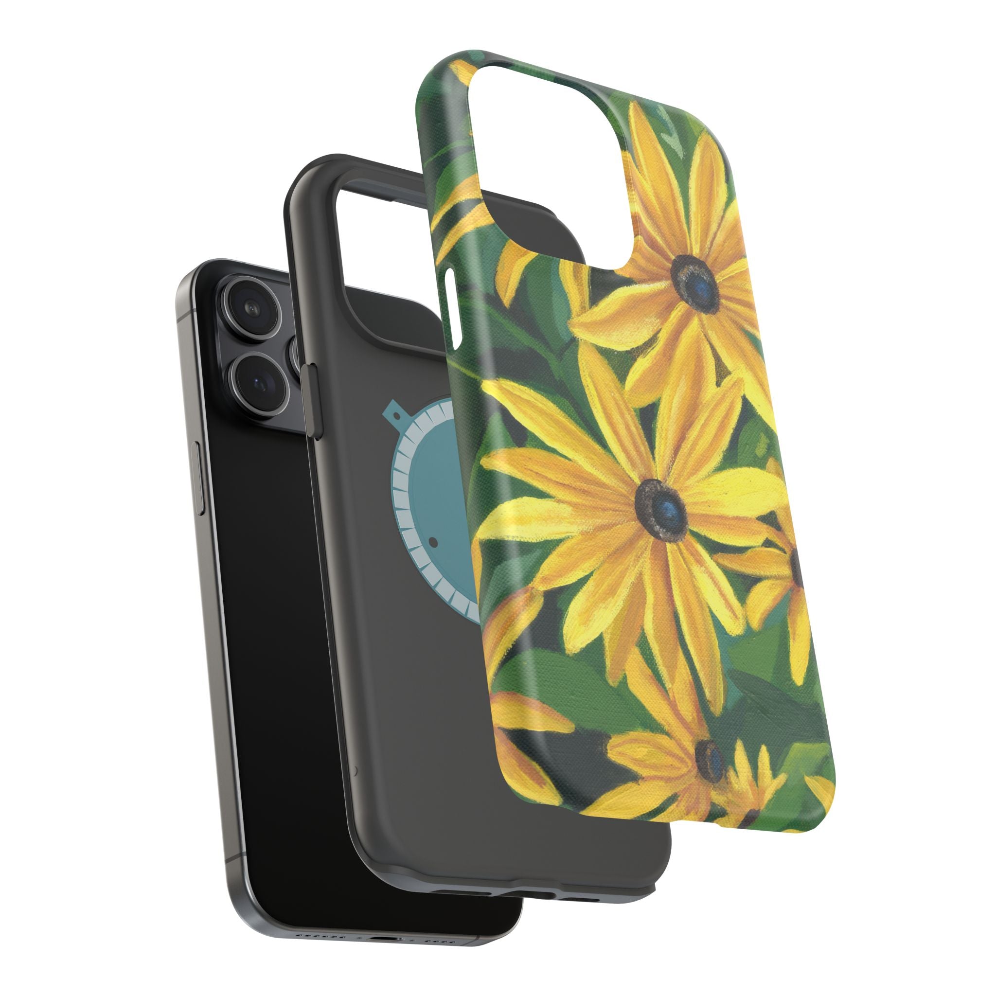 Floral Black-Eyed Susan Magnetic Impact Phone Case