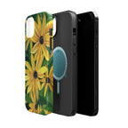 Floral Black-Eyed Susan Magnetic Impact Phone Case