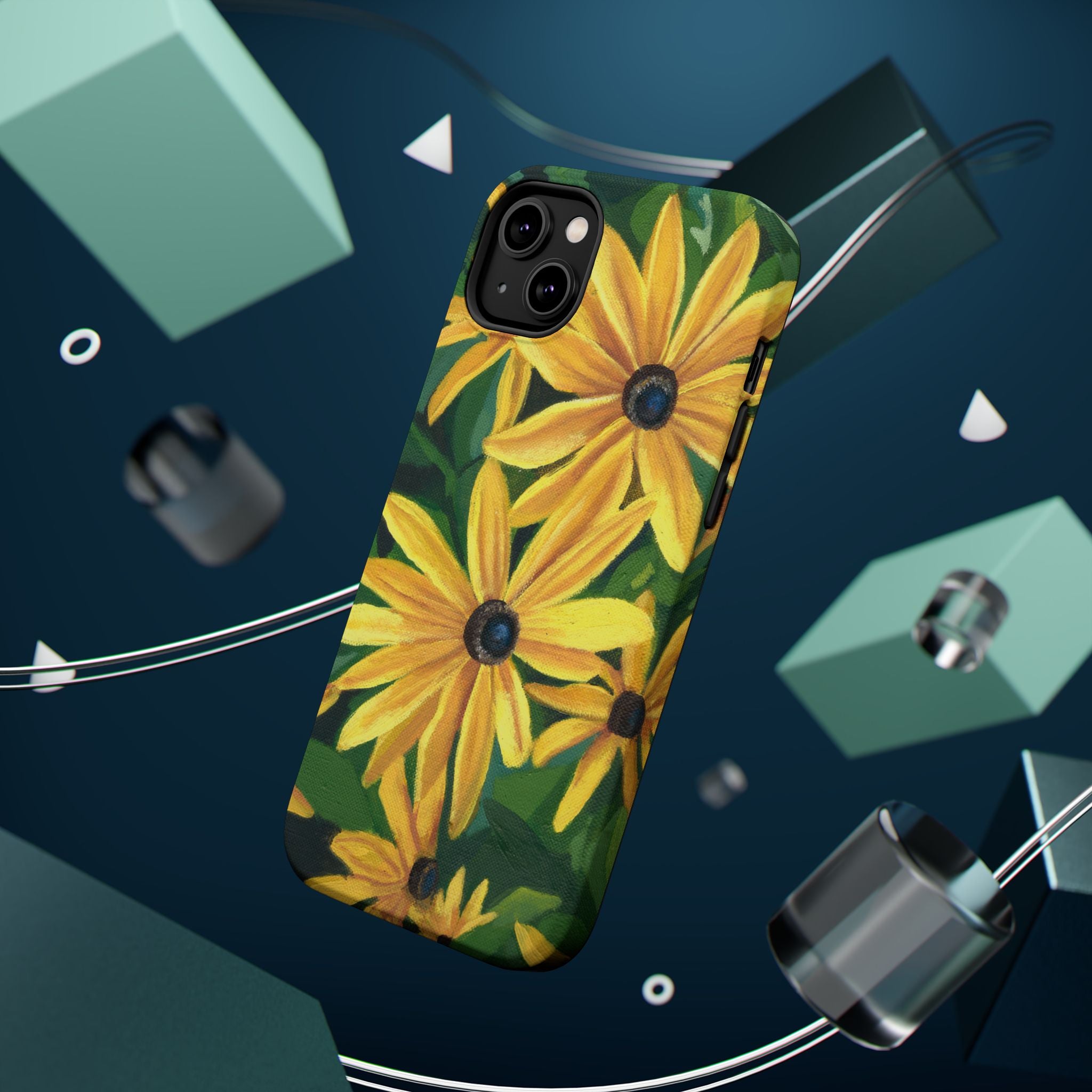 Floral Black-Eyed Susan Magnetic Impact Phone Case