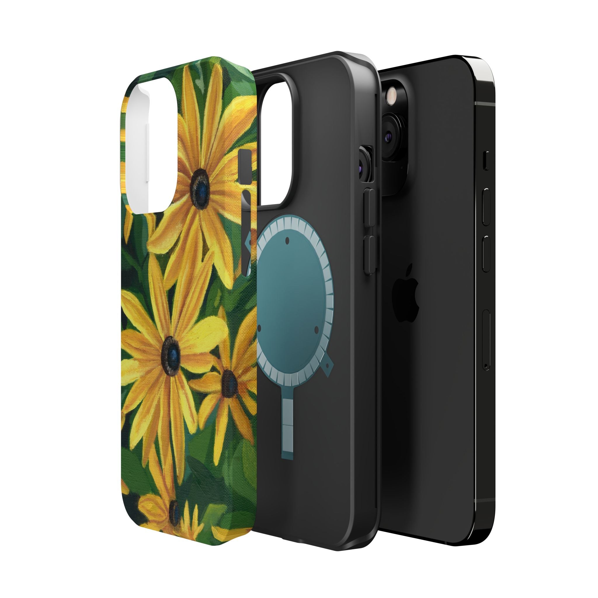 Floral Black-Eyed Susan Magnetic Impact Phone Case