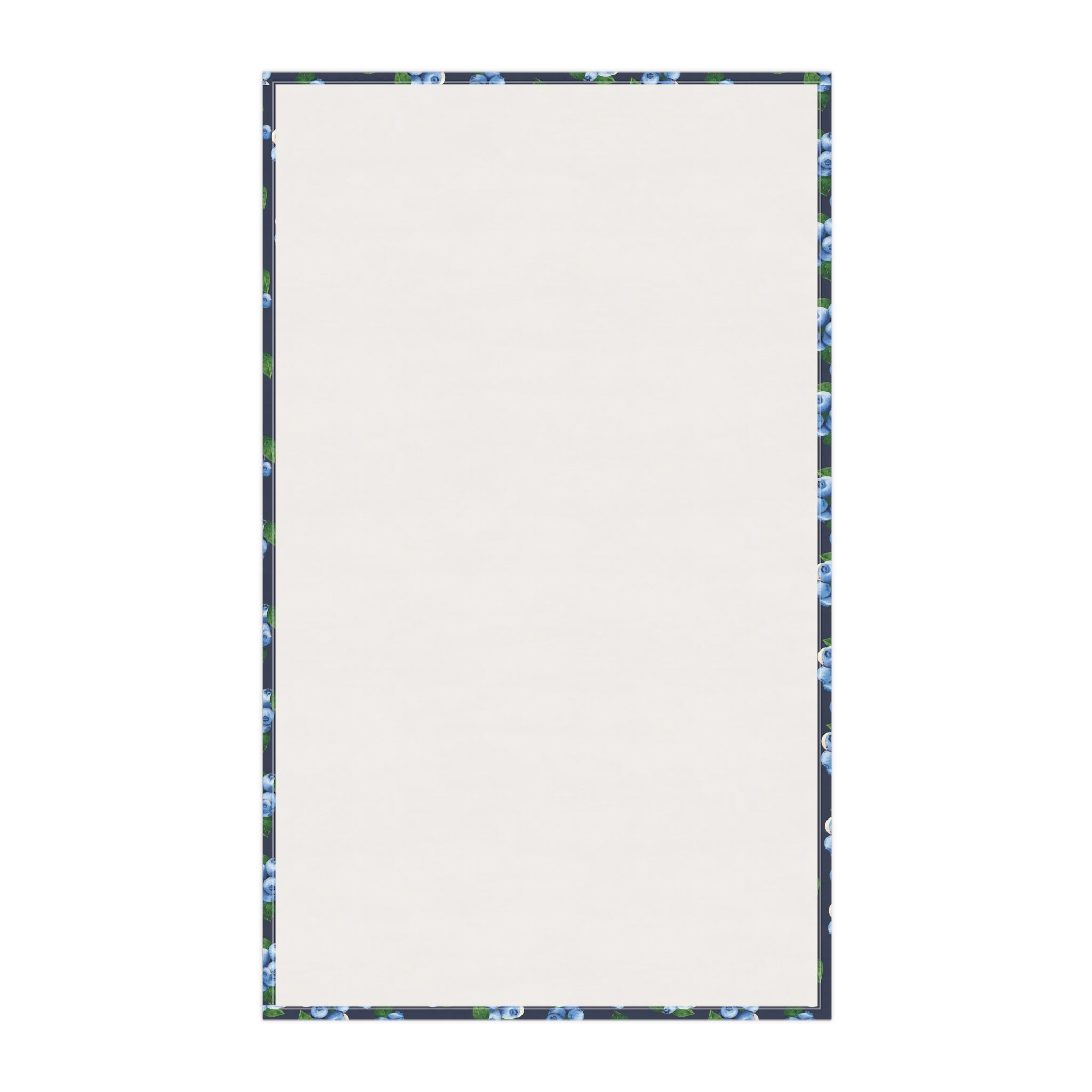 Cotton Twill Blueberry Pattern Tea Towel — Decorative Cotton Kitchen Towel