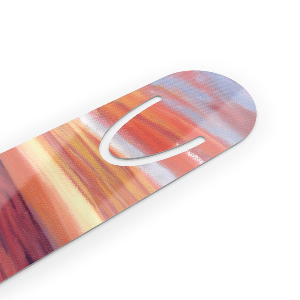Sunset Ocean Bookmark – Metal Wave Bookmark with Pink Seascape Design