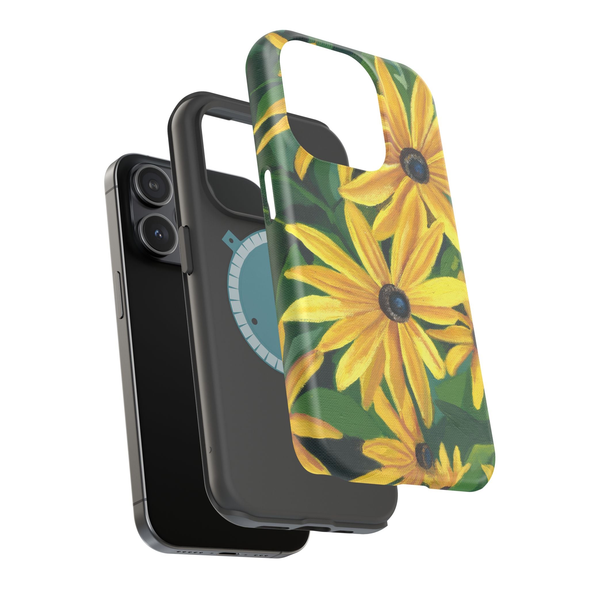 Floral Black-Eyed Susan Magnetic Impact Phone Case