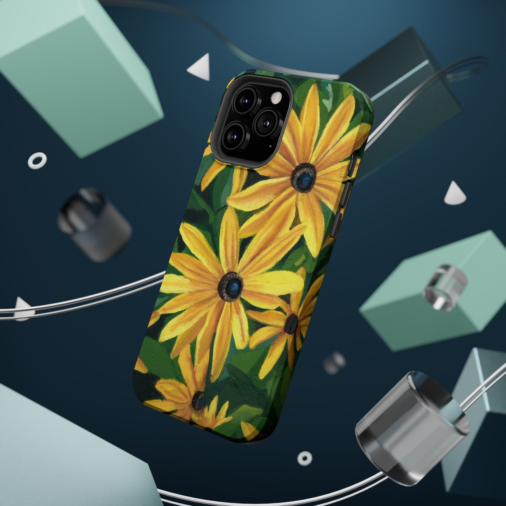 Floral Black-Eyed Susan Magnetic Impact Phone Case