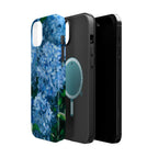 Blue Hydrangea Magnetic Impact-Resistant Phone Case