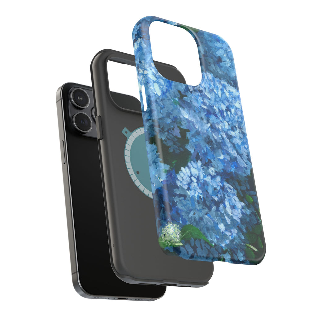 Blue Hydrangea Magnetic Impact-Resistant Phone Case