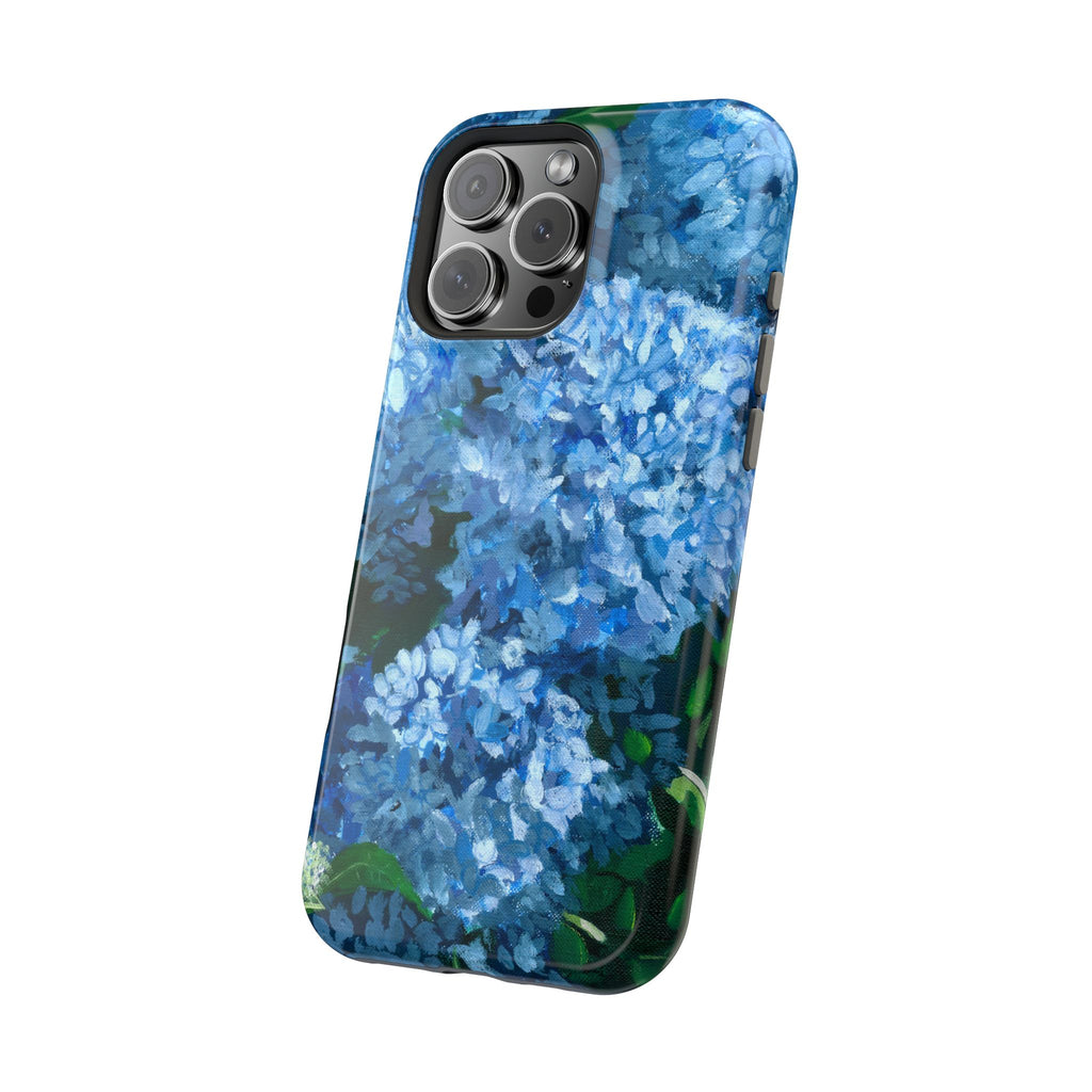 Blue Hydrangea Magnetic Impact-Resistant Phone Case